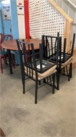 40" Round Table & 4 Padded Chairs