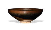 Chinese Black-Glazed Tea Bowl, Song Dynasty