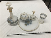 Glass service set made in France