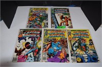 Five Collectible Captain America Comics