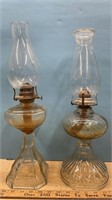 2 Antique Oil Lamps