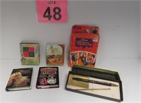 Vtg Diamond Mills Pen - Mini Books & Disney Game