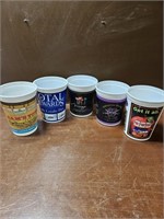5 VINTAGE CASINO COIN CUPS