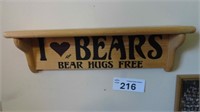 Bears Wood Wall Shelf