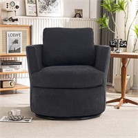 Hommoo Swivel Accent Chair Barrel Chair Comfy Upho