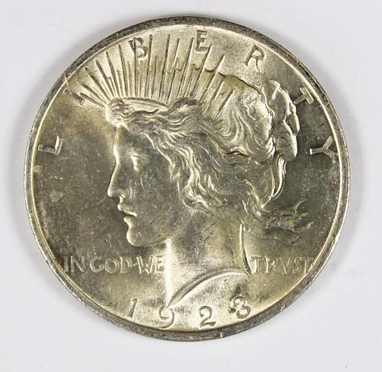 1923 PEACE SILVER DOLLAR