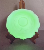 Fenton Custard Uranium Glass Bowl - Glows