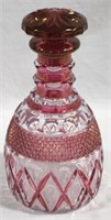 Imperial Cape Cod ruby flashed decanter