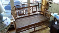 wicker bench