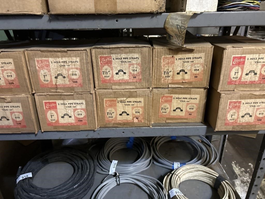 12 boxes- 2 hole pipe straps