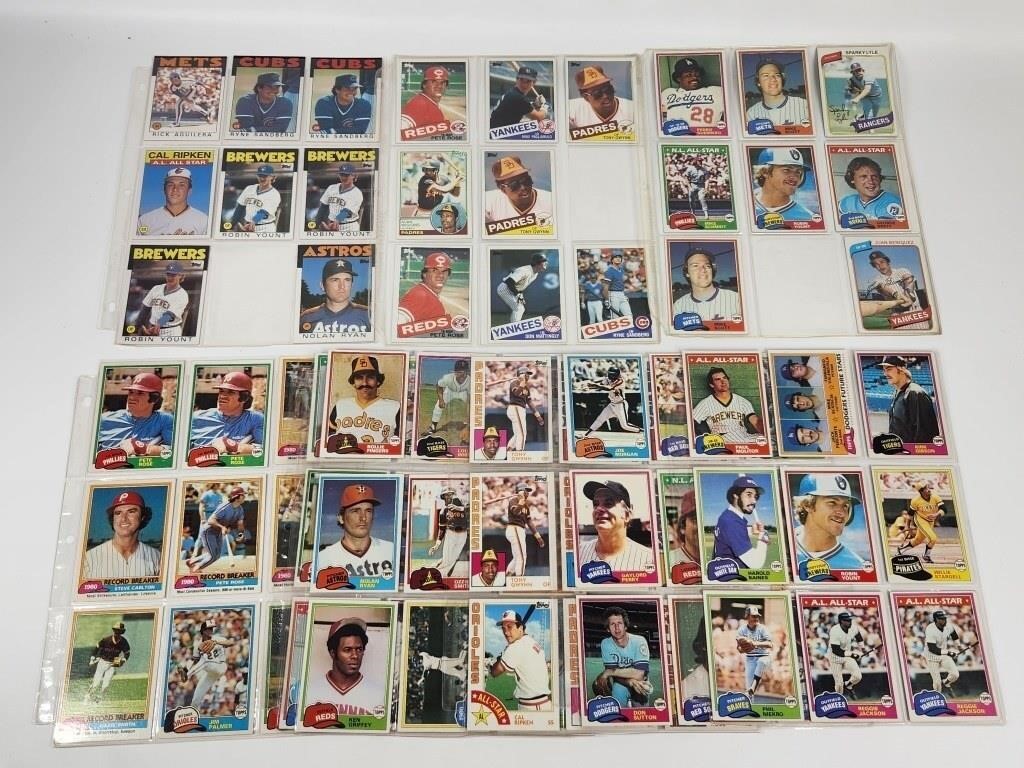 81) 1980'S TOPPS BASEBALL STAR & HOF