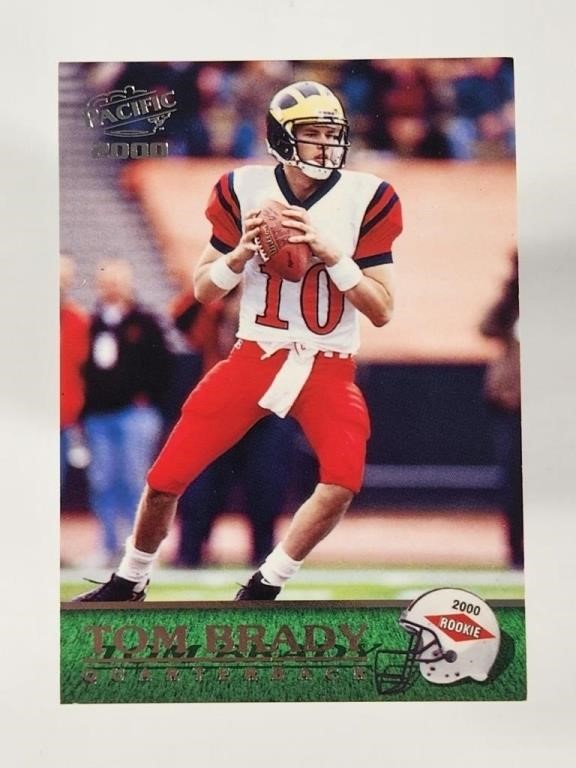 2000 PACIFIC TOM BRADY ROOKIE CARD