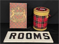 Skotch Kooler, Rooms Sign & Vintage Clothing