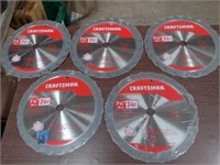 5 Craftsman 7-1/4" Circular Saw Blades