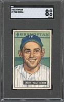 GRADED 1951 YOGI BERRA BASEBALL CARD