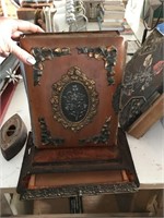Antique Photo Album and Stand with Drawer
