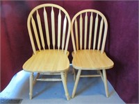 2 MAPLE CHAIRS