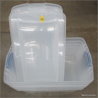7 Plastic Storage Bins (No Shipping, Pick-Up Only)