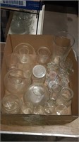 Lot of Crystal and glass including some corn