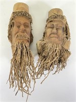 Hand Carved Wooden Root Sculptures