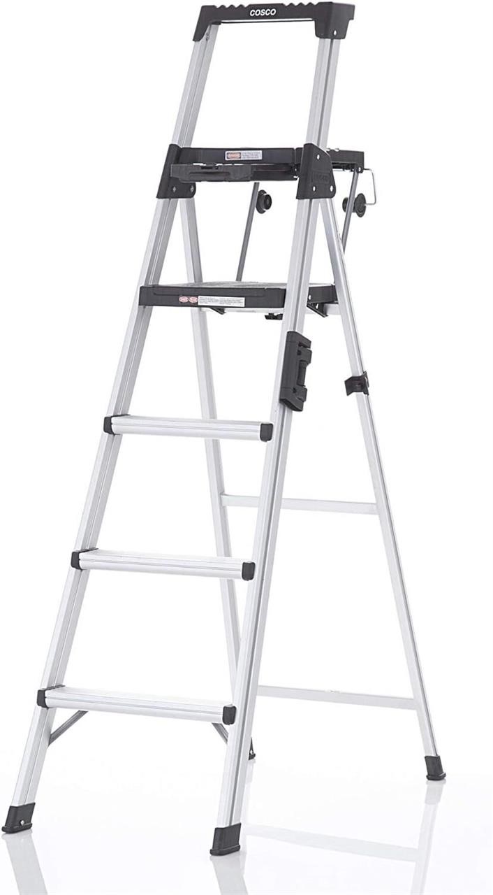 COSCO 6-ft Aluminum Step Ladder  300 lb. Capacity