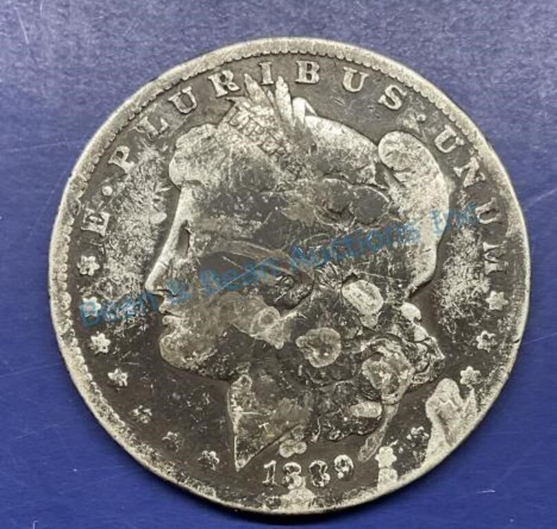 1889 Morgan, silver Dollar