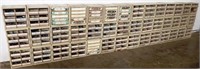 Lot of (42) Hardware Store Cabinet Cubes & Trays