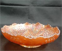 Fenton Marigold Thistle & Lotus 6.5" Shallow Bowl