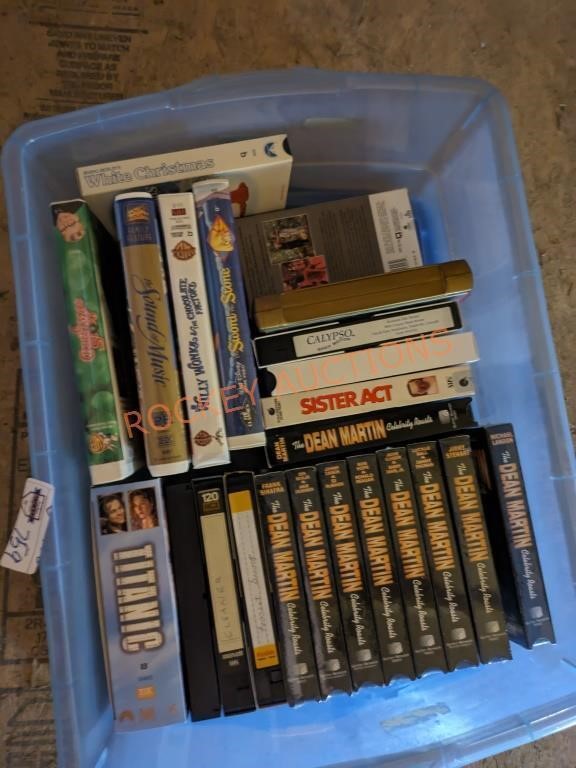 VHS movie tote lot