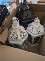 Decorative lantern box lot