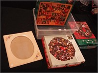 Five jigsaw puzzles, all with Christmas scenes;