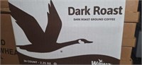 5lb box of 36 individual packets of dark roast