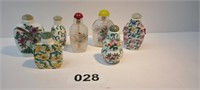Vintage Asian Snuff Bottles Lot ( 7 )