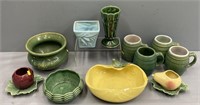 McCoy Pottery Bowls; Mugs; Vases & Lot