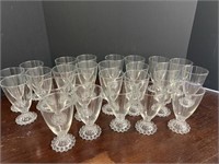 Set of 26 Candlewick 5 1/2in water goblets