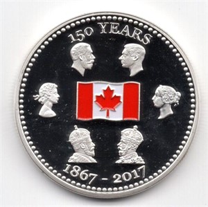 1867-2017 Canada Silver Plated Medal