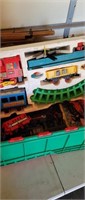 Huge box of kids starter train type pieces / misc