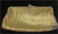 VTG Gold mesh clutch evening bag