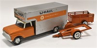 Original Nylint U-Haul Moving Box Truck w Trailers