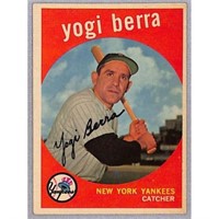 1959 Topps Yogi Berra Crease Free