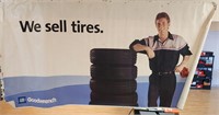 Goodwrench we sell tires Vinyl banner