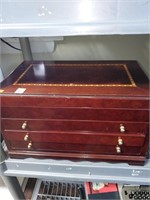 3 Drawer Jewelry Box w/Lift Top