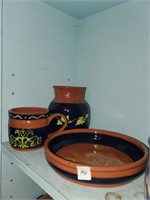 3 Pcs. of Handmade & Signed Pottery