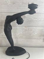 Art Deco Nude Lady Silhouette Without Globe (some