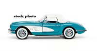 Franklin Mint 1960 Corvette Convertible Turquoise