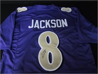 Lamar Jackson Signed Jersey COA Pros