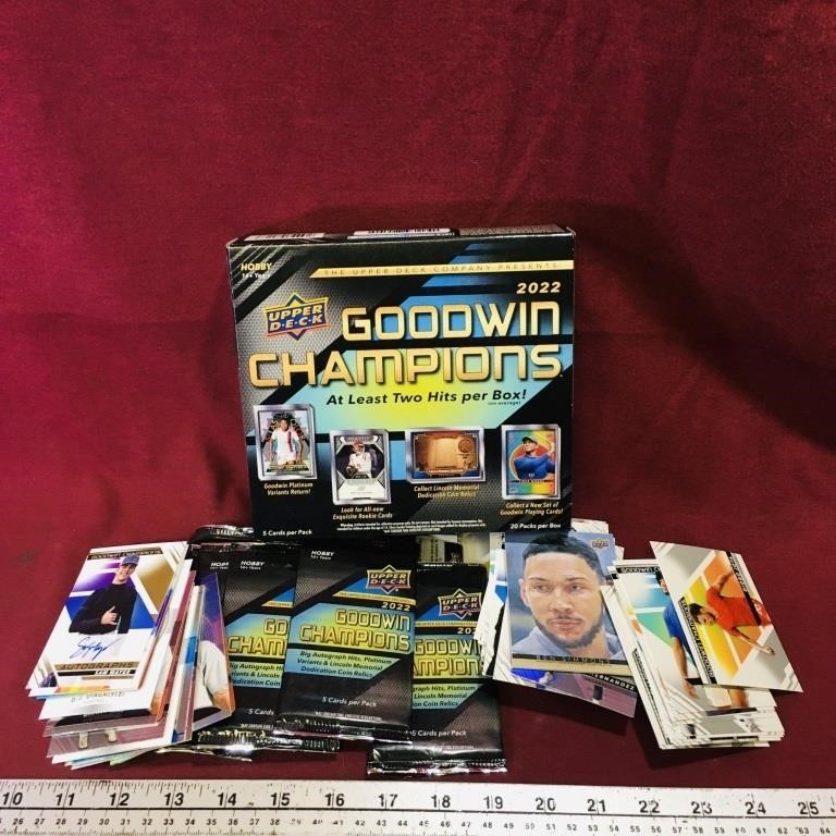2022 UD Goodwin Champions Cards, Packs & Box
