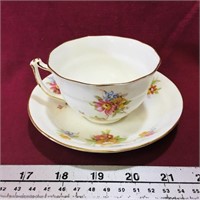 Old Royal Bone China Teacup & Saucer