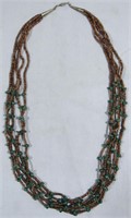 VINTAGE NATIVE AMERICAN TURQUOISE NECKLACE