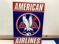 Metal sign American Airlines